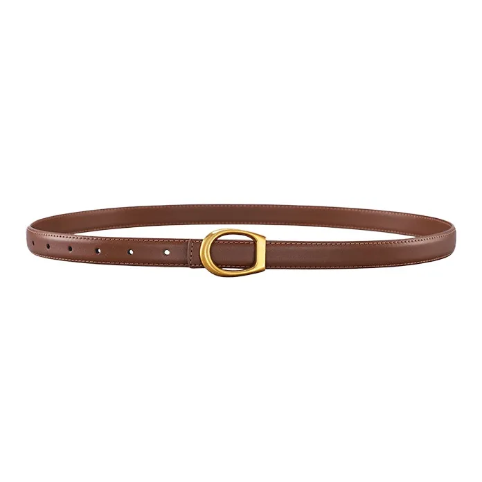 CARTELO Cow Split Leather Belts Women's Width 1.8CM-2