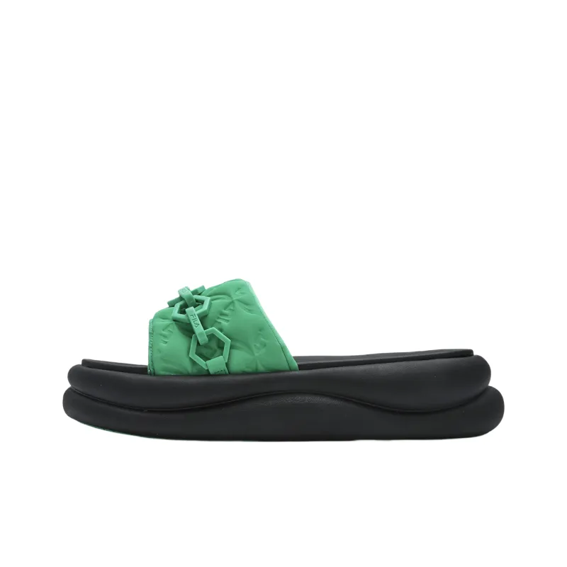 FILA SPONGE Quick Dry Slide Slippers Women's Green-0