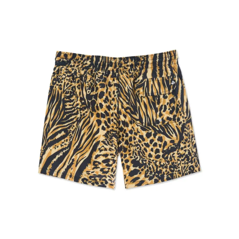 DUNKELVOLK Leopard Print Water Resistant Beach Shorts Men's-1