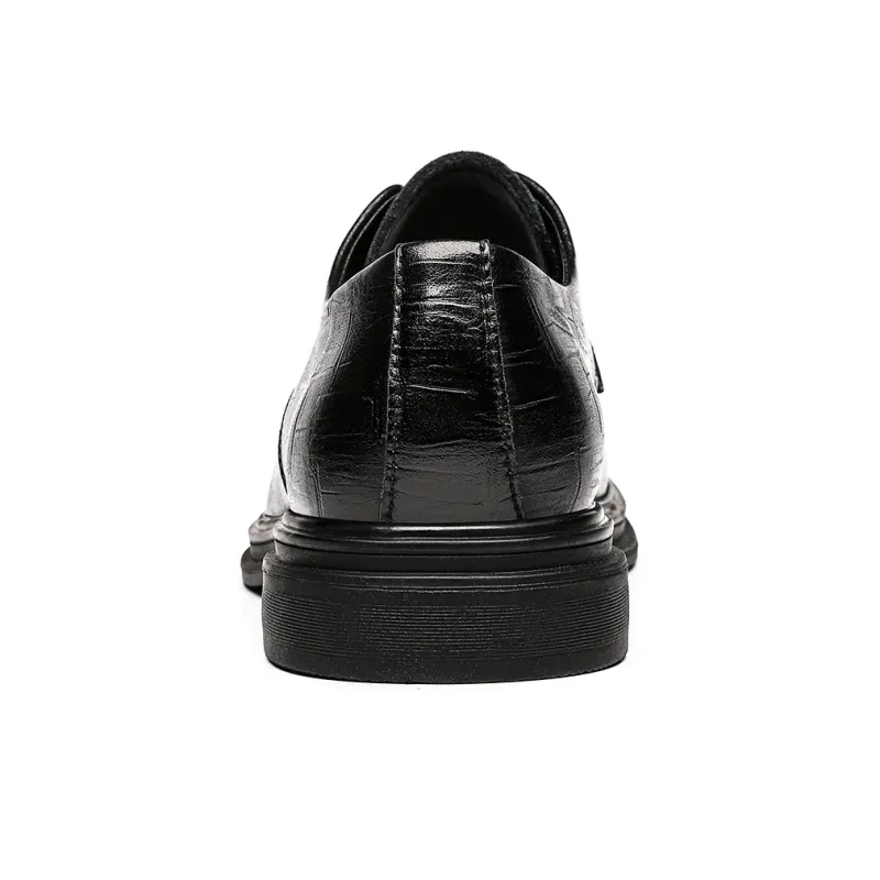 CHINT Dress Shoes Men Low Top Black-3