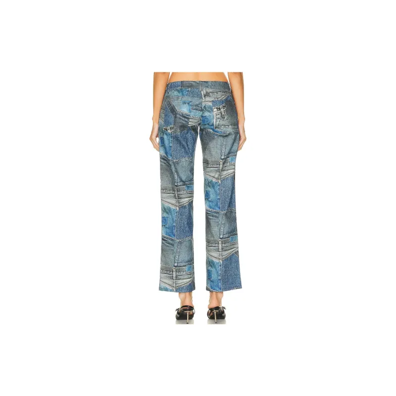 Miaou Casual Pants Women's Blue-1