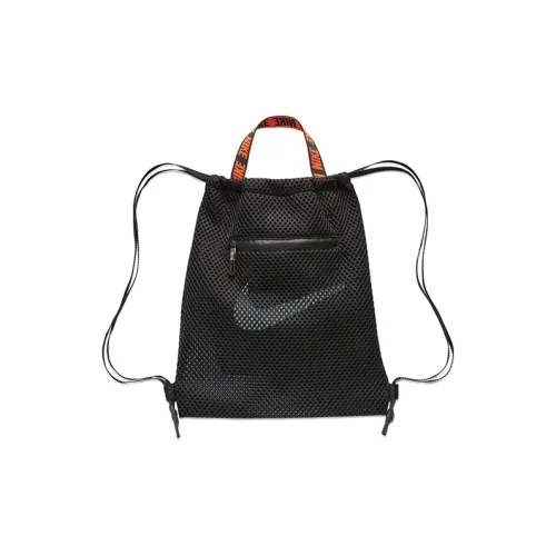 Nike Polyester Sports Bag Training Backpack Regular Unisex Orange Black