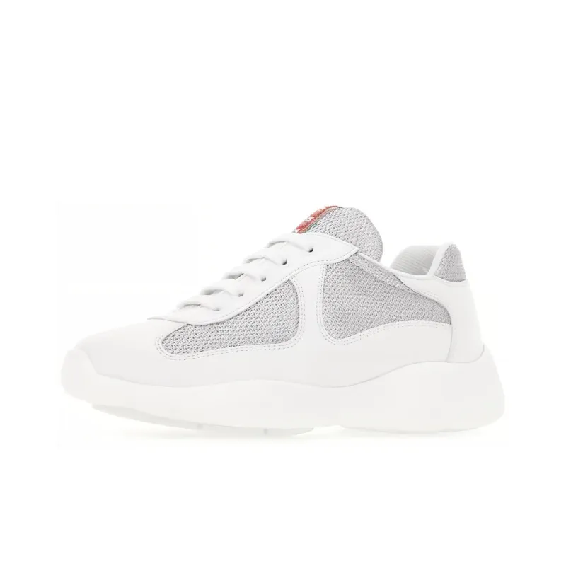 PRADA America's Cup Anti-Slip And Wear-Resistant Lightweight Low-Top Casual Shoes Women's White-2