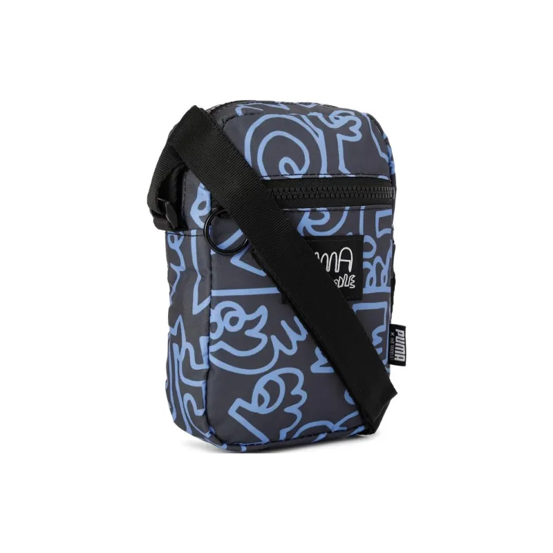 PUMA Mr Doodle Collaboration Fabric Crossbody Bags Shoulder Bags Men's Blue-3