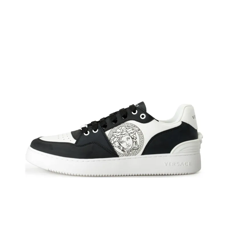 FANSIZHE Low Top Skateboard Shoes Men's Black White-0