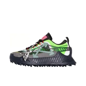 OFF WHITE Odsy 1000 Low Top Casual Shoes Men's Black Green