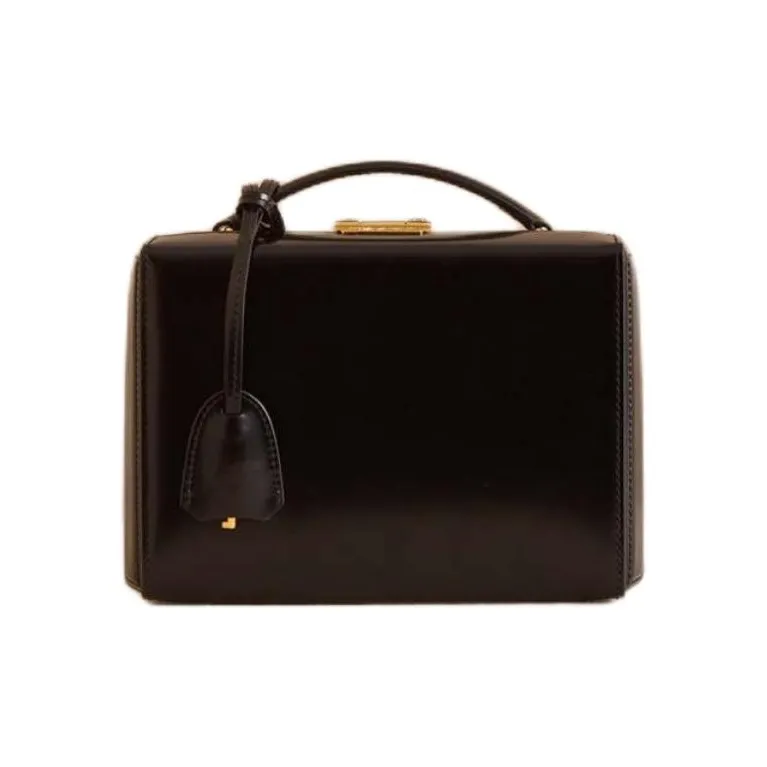 MARK CROSS Calfskin Handbag Shoulder Bag Crossbody Bag Women's Black-0