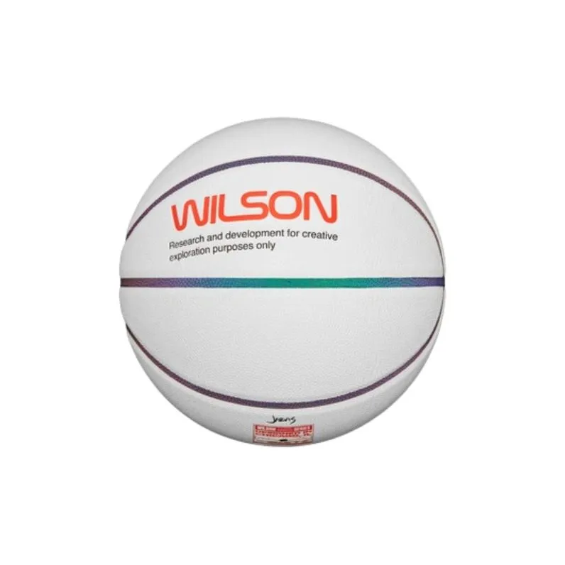 Wilson Synthetic Leather Basketball White Size 7 Ball Training Unisex-1