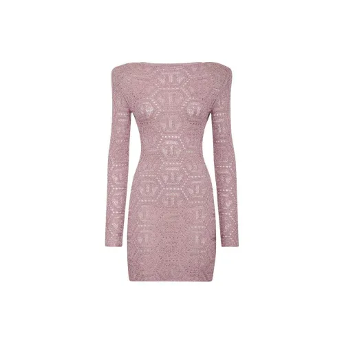 PHILIPP PLEIN Long-Sleeved Dresses Women's Rose Pink