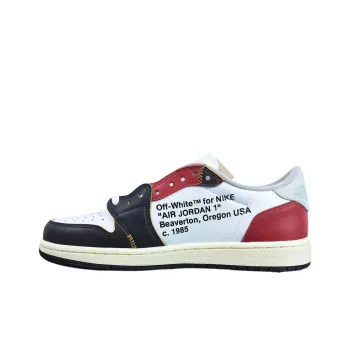 Travis Scott X Off white X JORDAN Air JORDAN 1 Vintage Basketball Shoes Men Low Top