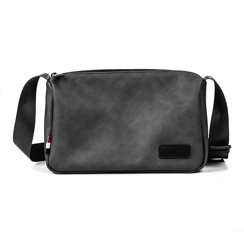 SURELAPTOP PU Envelope Bag Messenger Bag Shoulder Bag Crossbody Bag Men's Black/Coffee-2
