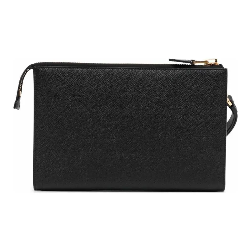 TOM FORD Calfskin Clutch Men's Black-1