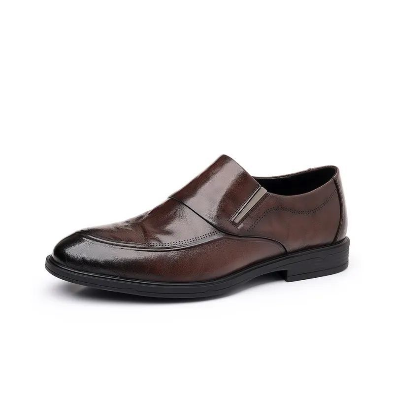Mulinsen Dress Shoes Men Low Top Black-0