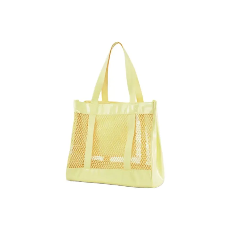 PUMA Fabric Tote Bag Shopping Bag Shoulder Bag Handbag Regular Unisex Light Yellow-1