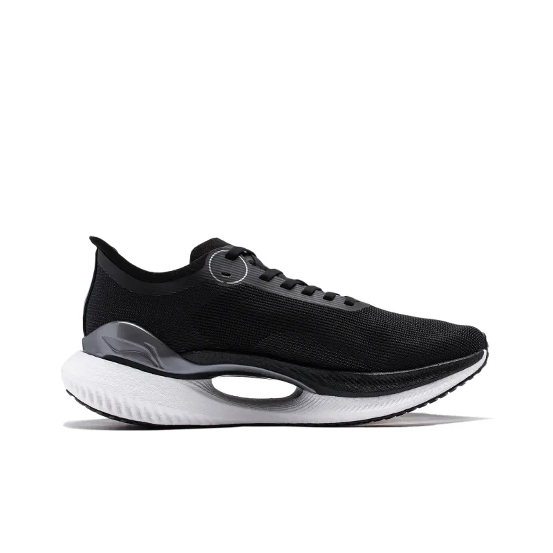 LiNing Jueying 2 Essential Cushioning Anti Slip And Wear Resistant Breathable Rebound Running Shoes Men's Black White-1