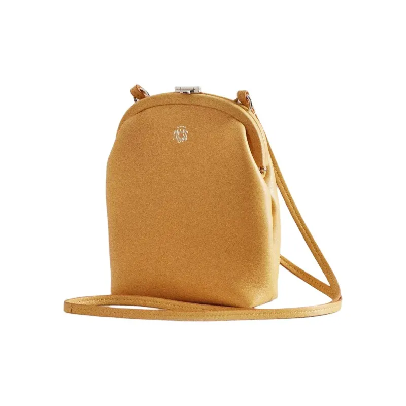 MARK CROSS Napa Calf Leather Shoulder Bag Crossbody Bag Women's Honey-1