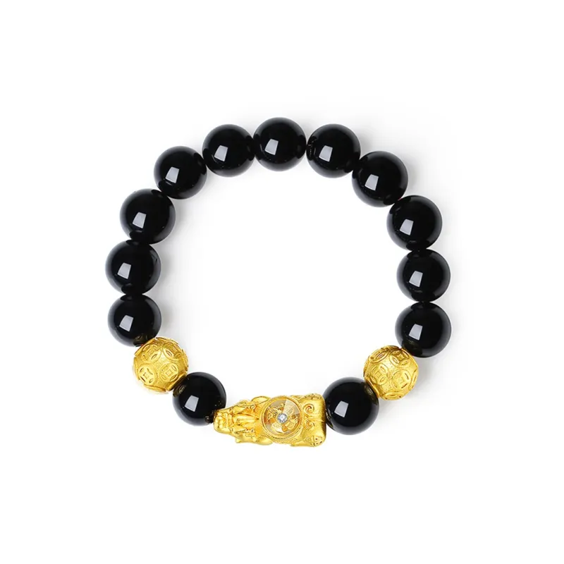 VANA Obsidian Jade Bracelets Unisex-4