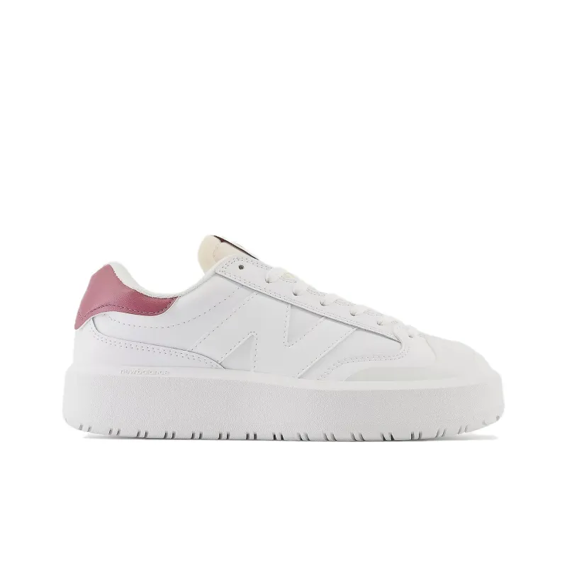 New Balance CT302 White Washed Burgundy-1