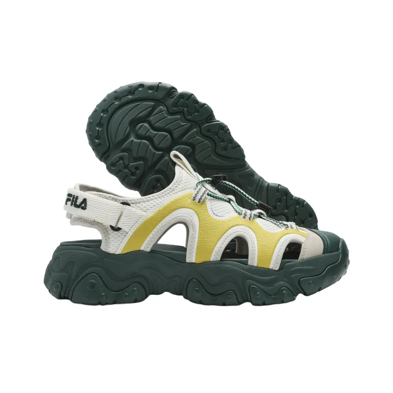 FILA FLUID 5 SANDAL Beach Sandals Women's White Yellow-3