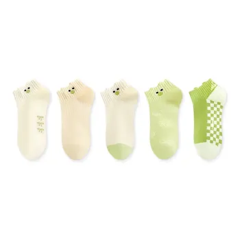 Taste The Color Ankle Socks Women's 5 Pack