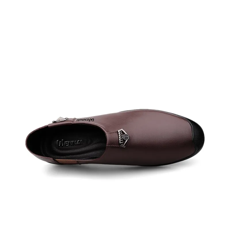 Wen Nai Casual Shoes Men's Brown-4