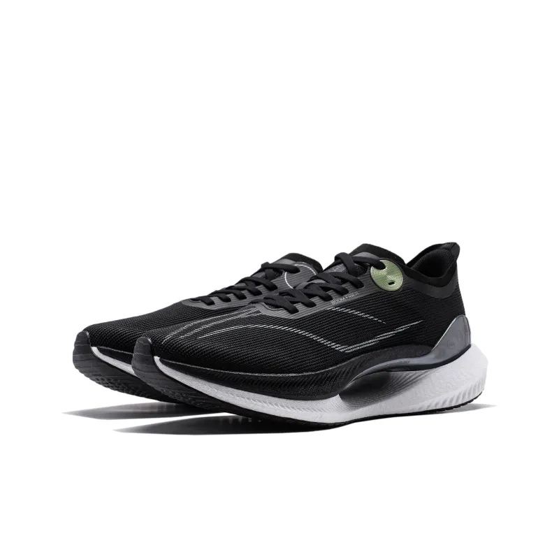 LiNing Jueying 2 Essential Cushioning Anti Slip And Wear Resistant Breathable Rebound Running Shoes Men's Black White-3