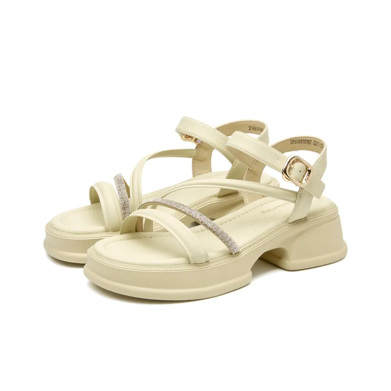 Spider King One Strap Sandals Women's Yellow-2