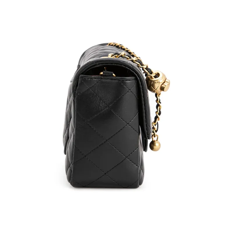 VENOF Chanel Inspired Crossbody Bag, Shoulder Bag, Trumpets Women's Black/White/Blue-6