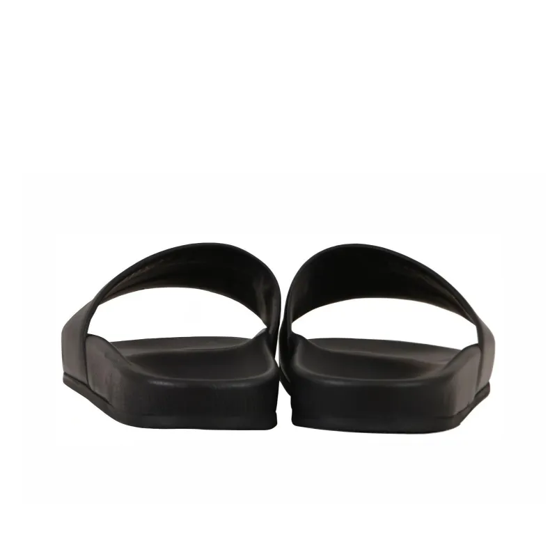 Balenciaga Wave Logo Slippers Sandals Black Women's-3