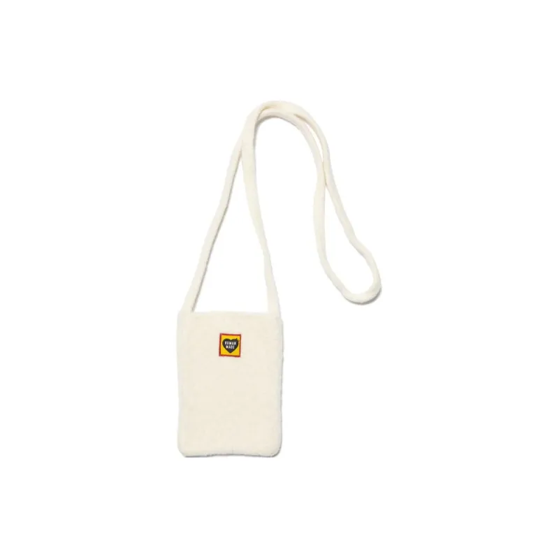 HUMAN MADE Wool Crossbody Bag, Shoulder Bag Mini Women's White-1