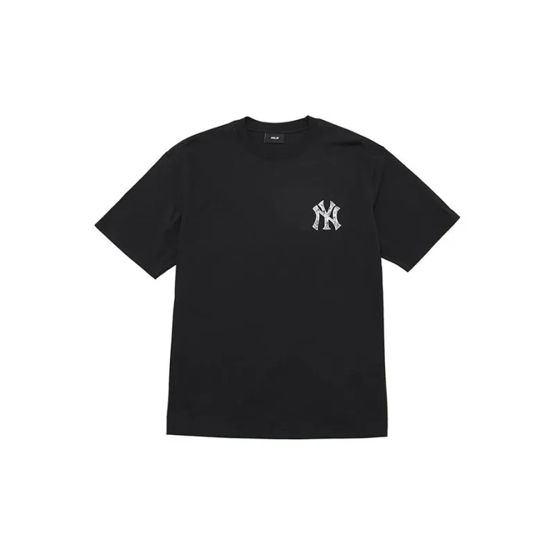 MLB Base Logo T Shirts Unisex Black-1