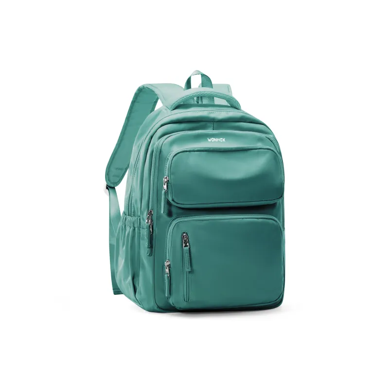 WONHOX Fabric Backpack Laptop Bag Regular Unisex Multicolor-23