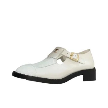 CHANEL Casual Single Shoes Women's Beige