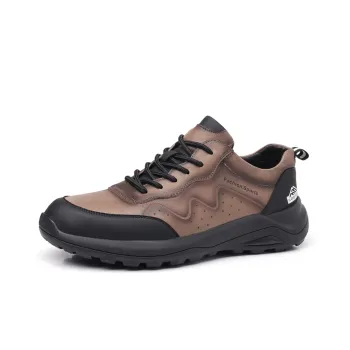 Help Casual Shoes Men Low Top Brown, Yellow