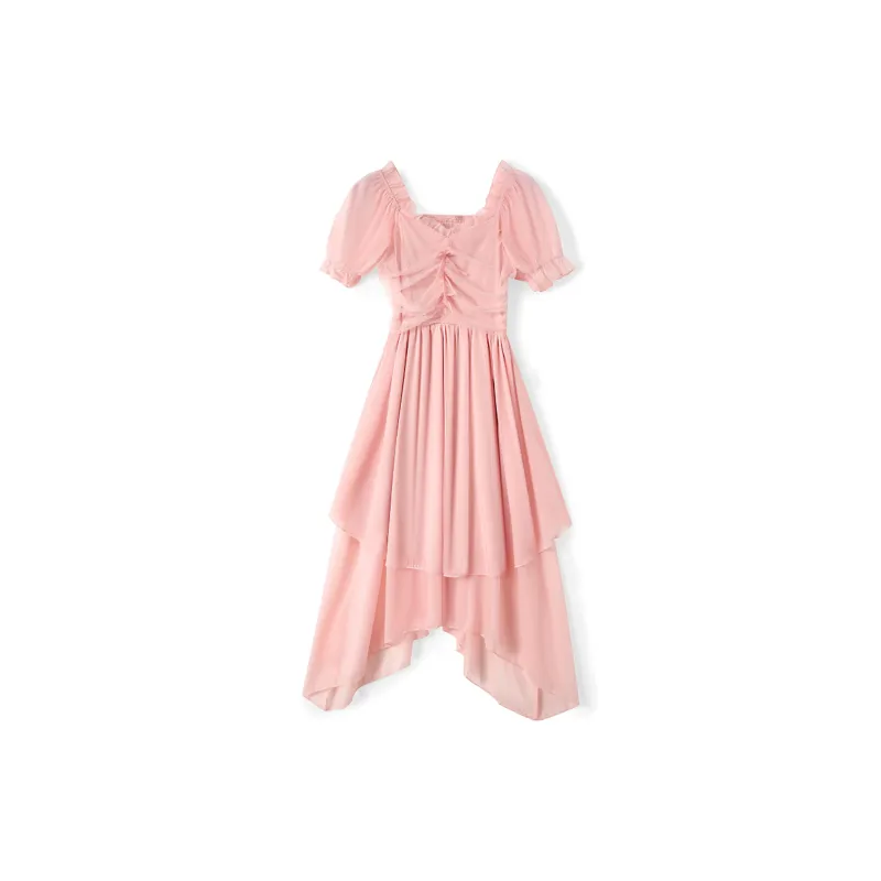 KUNZHUDAXIANG Short Sleeved Dress Women's-2