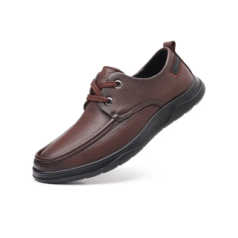 Help Men's Casual Shoes Men Low Top Black/Brown-8