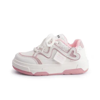 Shen Linsen Thermal Abrasion Resistant Slip Resistant Low Top Skateboard Shoes Women's Beige Pink
