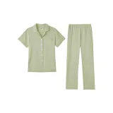 [Short-Sleeved Shirt and Pants Clothing Sets]Fruit Green