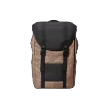 Tomtoc Nylon Fabric Backpack Tubas Unisex Brown