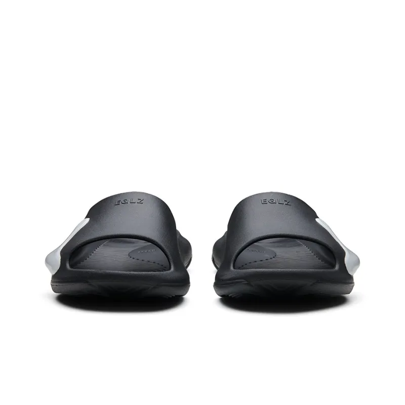 EQLZ EQUALIZER Oasis Quiet Abrasion Resistant Slide Slippers Unisex Black/White-4