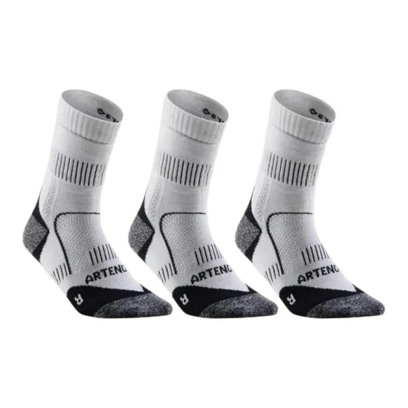DECATHLON Knee High Socks Men's 3 Pack Snow-0