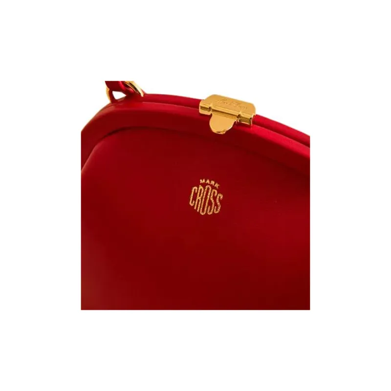 MARK CROSS Napa Calf Leather Shoulder Bag Crossbody Bag Women's Red-4