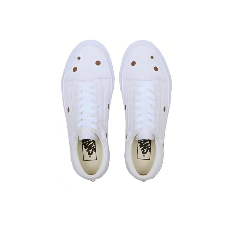 Vans V36CF EMB.F Old Skool 'White Flower' Women's-3