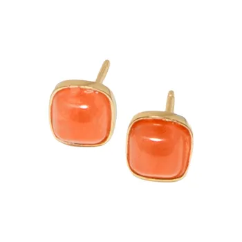 The Heart Is Like A Lotus 925 Sterling Silver Fine Jade Stud Earrings Women's