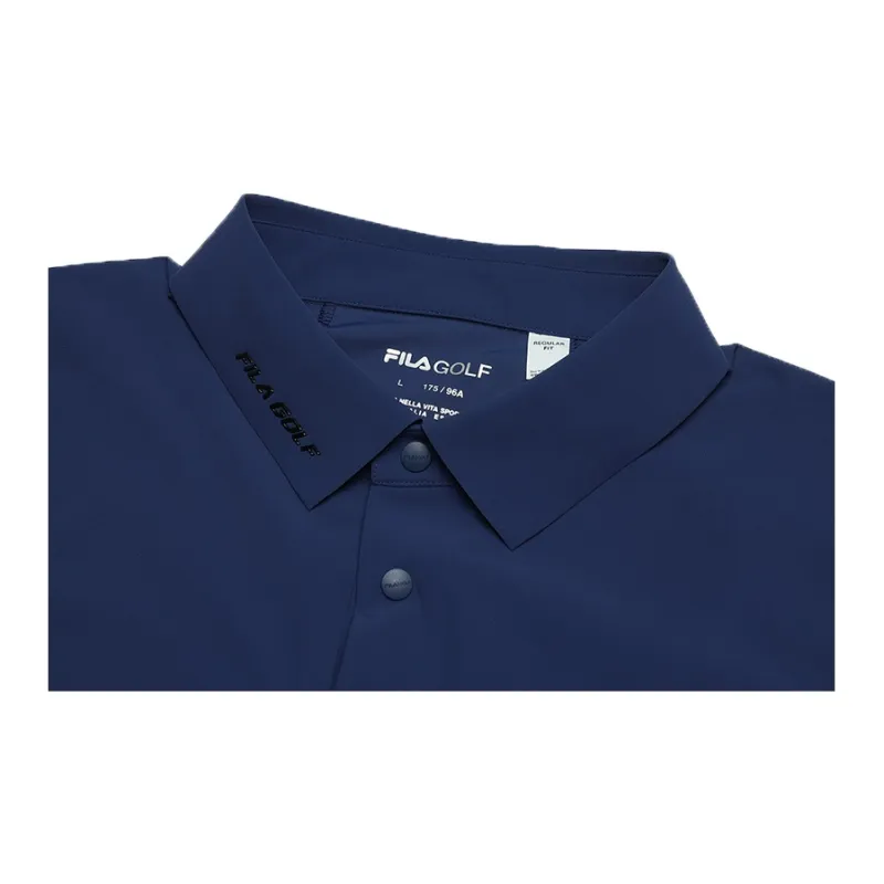 FILA Polo Shirts Men Deep Midnight Blue-3