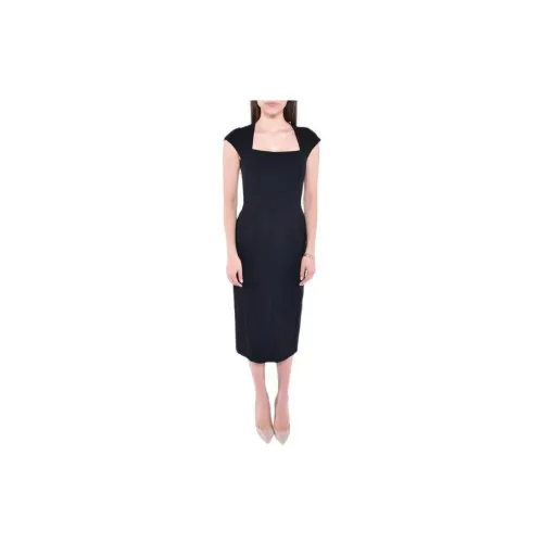 'S MAX MARA Short-Sleeved Dresses Women's Marine Blue