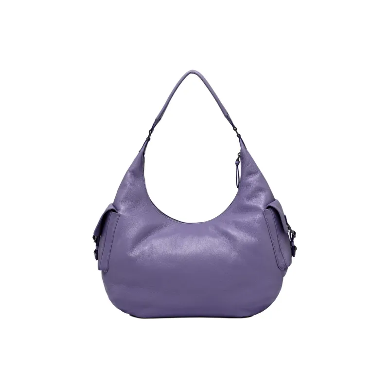 Blumarine Buffalo Leather Handbag Shoulder Bag Women's Purple-2