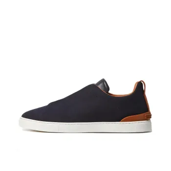 Zegna Triple Stitch Slip-on Sneakers