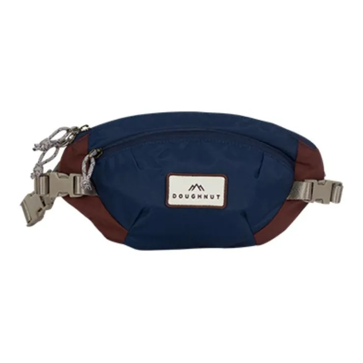 Doughnut Nylon Fabric One Shoulder Crossbody Fanny Pack Women's Dark Blue-0