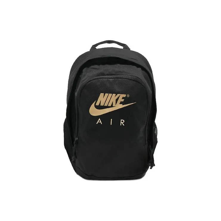 Nike Polyester Backpack Regular Unisex Black Gold-0